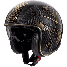 PREMIER Vintage NX Carbon Helmet Gold Chrome Black 1